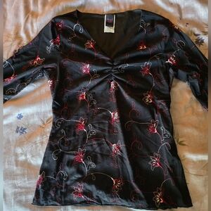 Wrapper Black Garment with Pink Logo